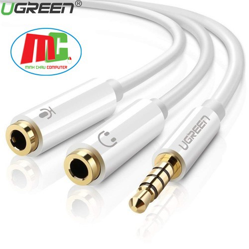 [Mã ELHACE giảm 4% đơn 300K] Cáp Chia Jack 3.5 Ra Mic và Loa UGREEN 10789 - Hàng Chính Hãng