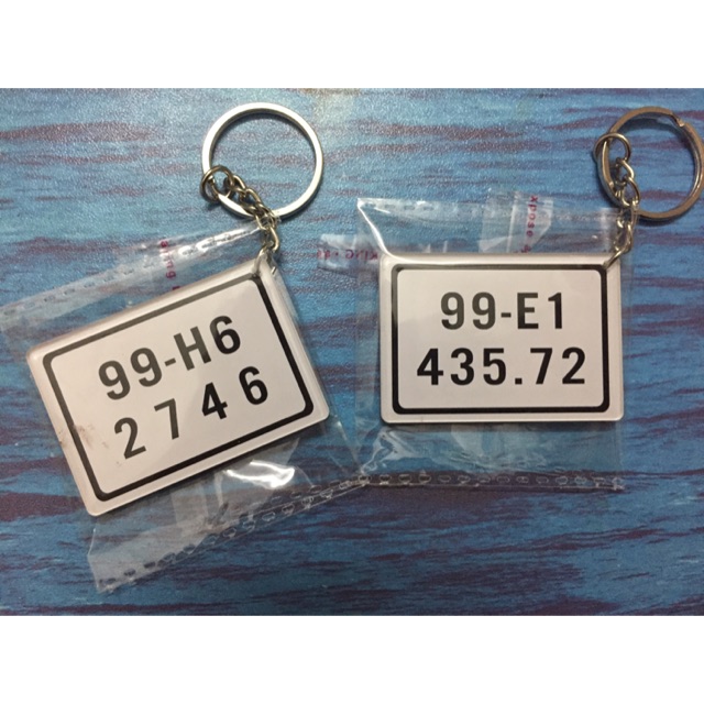 Móc khoá in biển số xe