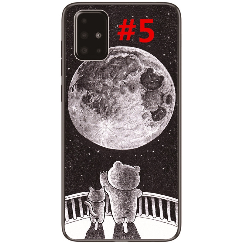 Ốp điện thoại TPU mềm hoạ tiết hành tinh hoạt hình dành cho Samsung Galaxy A71/A51/A41/A31/A2 | BigBuy360 - bigbuy360.vn