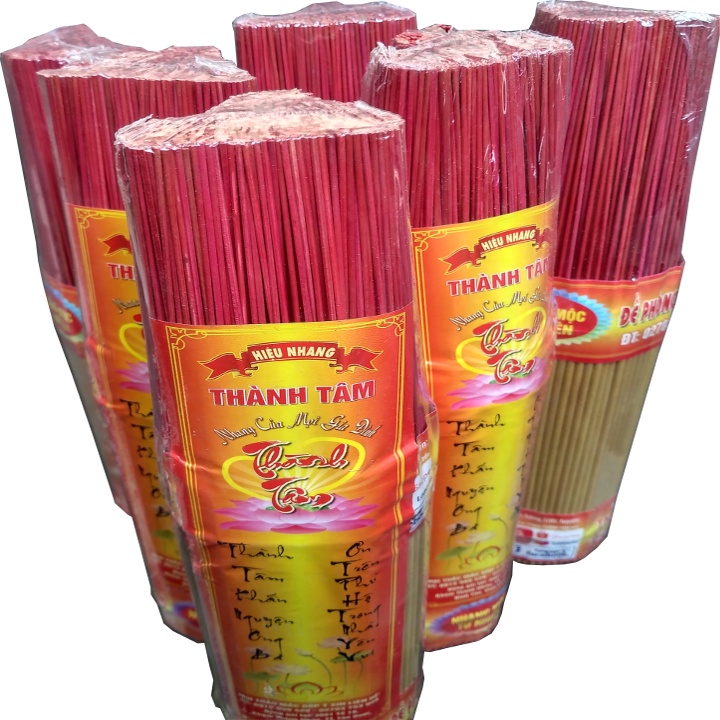 Nhang mộc tự nhiên THÀNH TÂM bó tròn 500gram 29cm  không mùi, ít ảnh hưởng sức khỏe