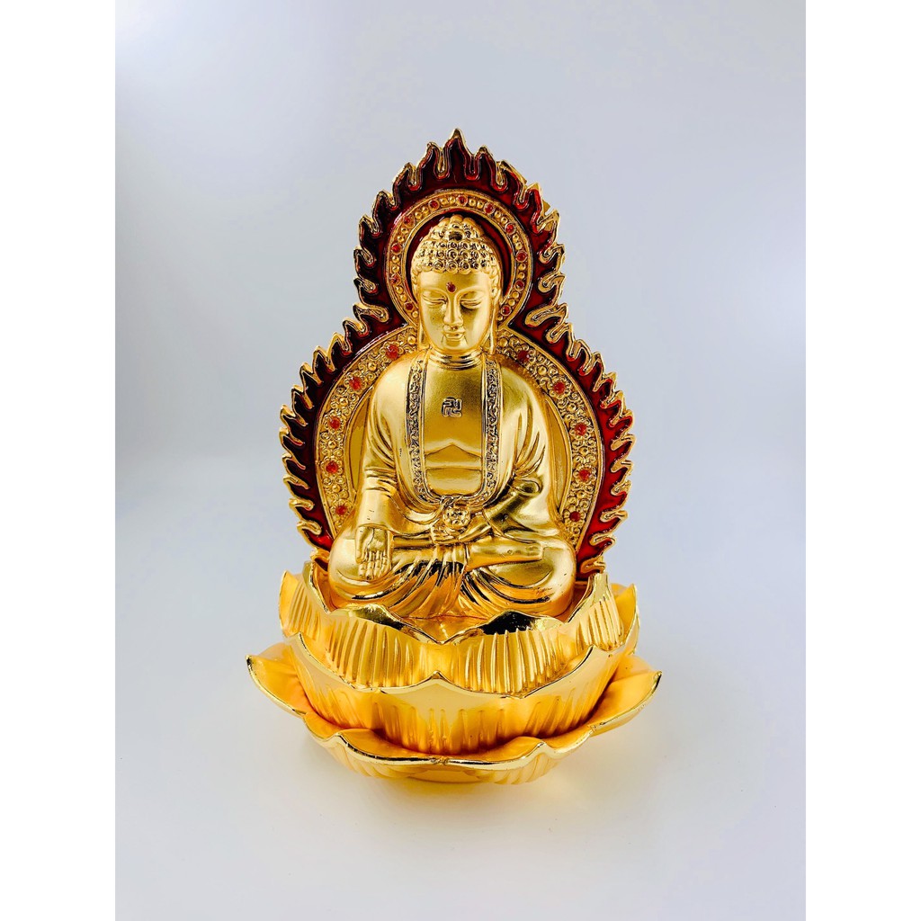Tượng Phật Đặt Trên Ô Tô - Tượng Phật Tổ 2 Mặt Đế Sen Mở Làm Bằng Hợp Kim Mang Lại Bình An, May Mắn Cho Gia Đình