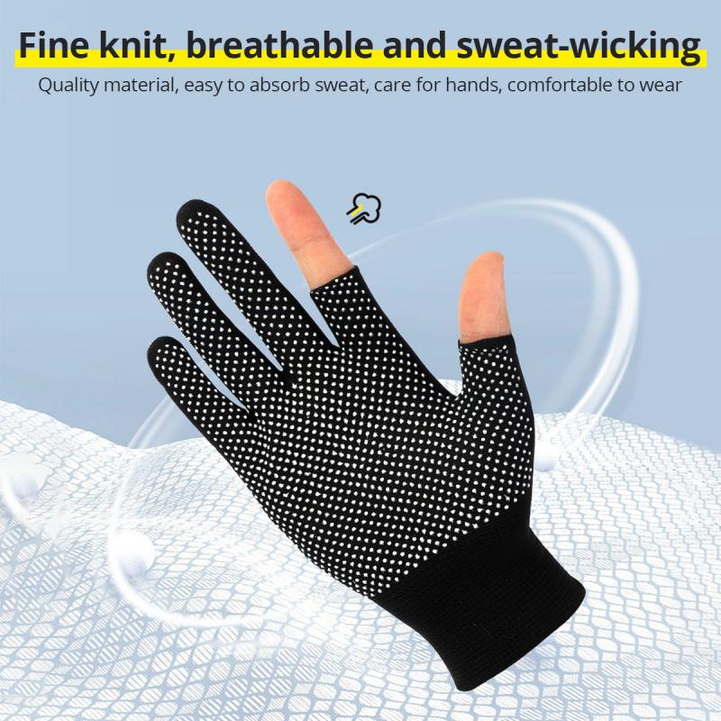 Đôi găng tay HDOORLINK hở hai ngón nylon thoáng khí chống trượt phong cách thể thao