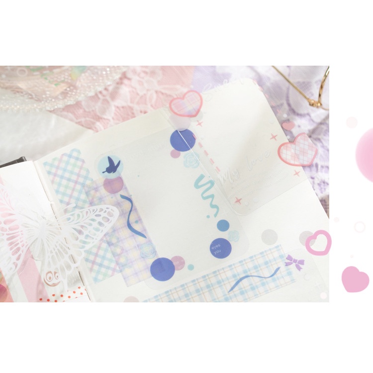 Hộp 30 tấm hình dán khổ lớn bằng nhựa PVC chống thấm