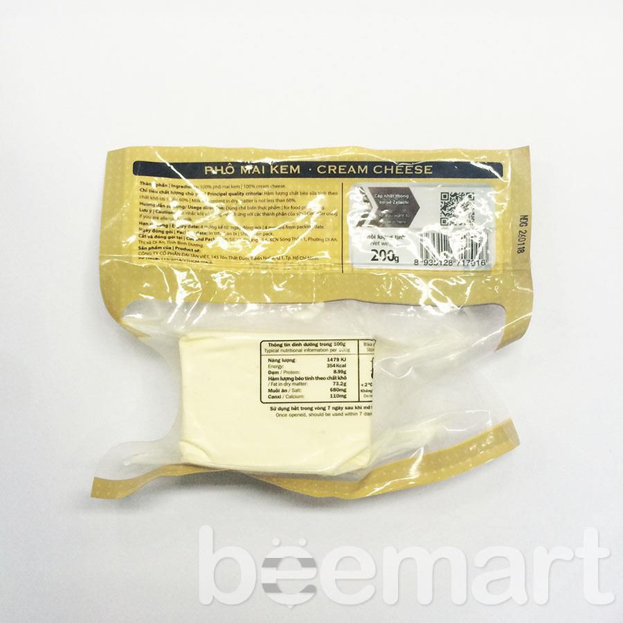 [Mã 156FMCGSALE hoàn 8% đơn 500K] Phô mai Cream Cheese Zelachi 200gr | BigBuy360 - bigbuy360.vn