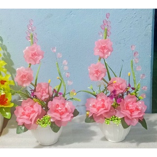 Chậu hoa pha lê mini để bàn,cao từ 30cm đến 40cm.ngang từ 15cm đến 25cm