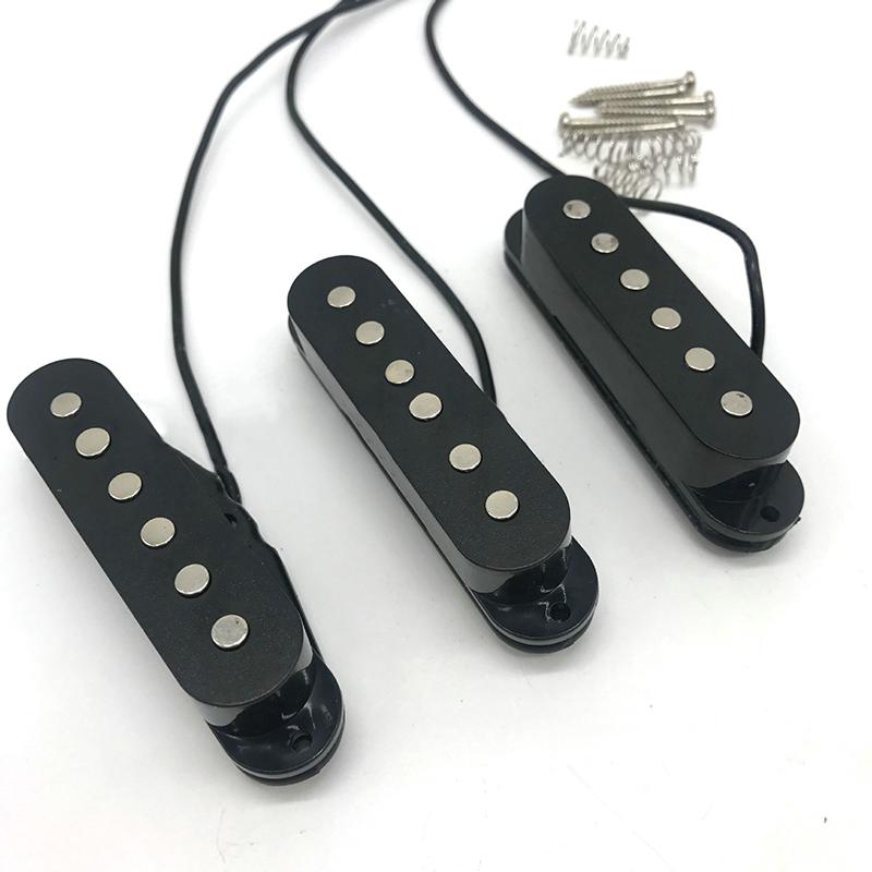 BLM❤ Black Single Coil Sound Pickup for 6 Strings Electric Guitar Harmonious