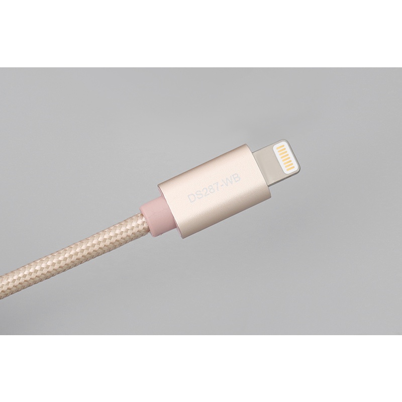 Cáp Lightning MFI 2 m Mbest DS287-WB Gold