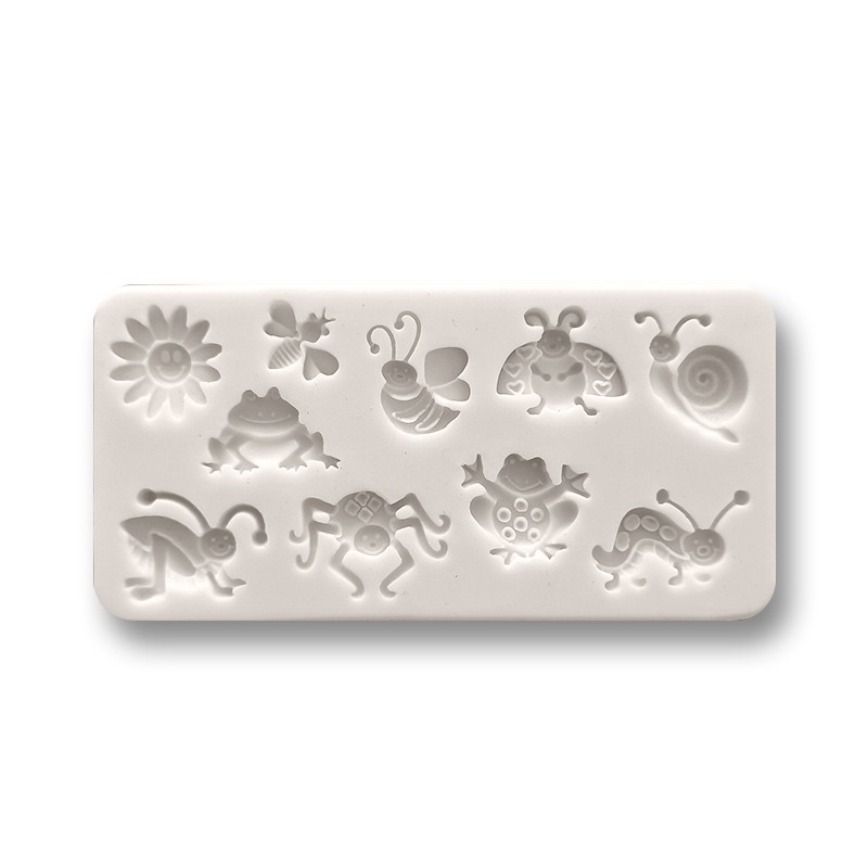 khuôn silicon ong bướm trang trí bánh