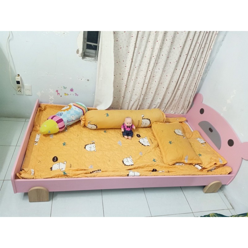 [ảnh thật] Giường Gấu 1m9 cho bé #cowoGAU | BigBuy360 - bigbuy360.vn
