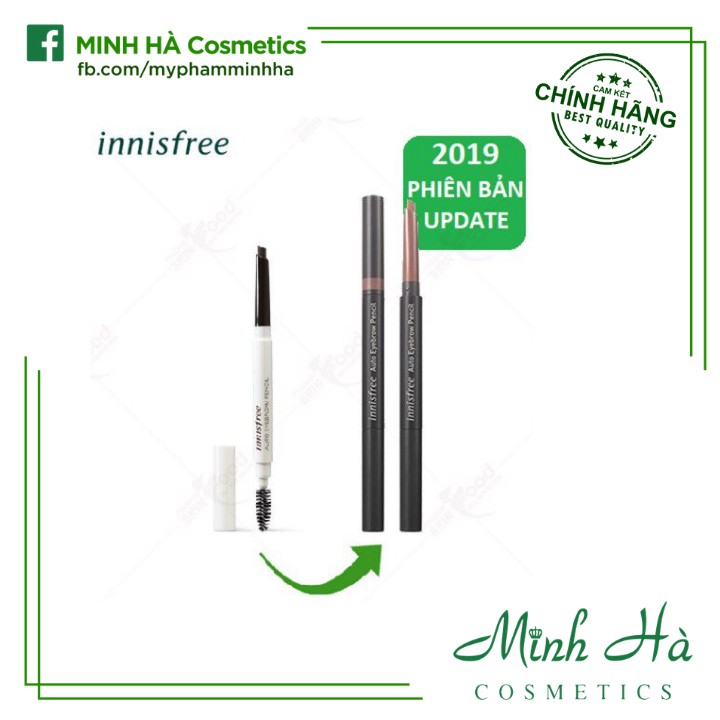 Chì kẻ mày 2 đầu Innisfree Auto Eyebrow Pencil | BigBuy360 - bigbuy360.vn