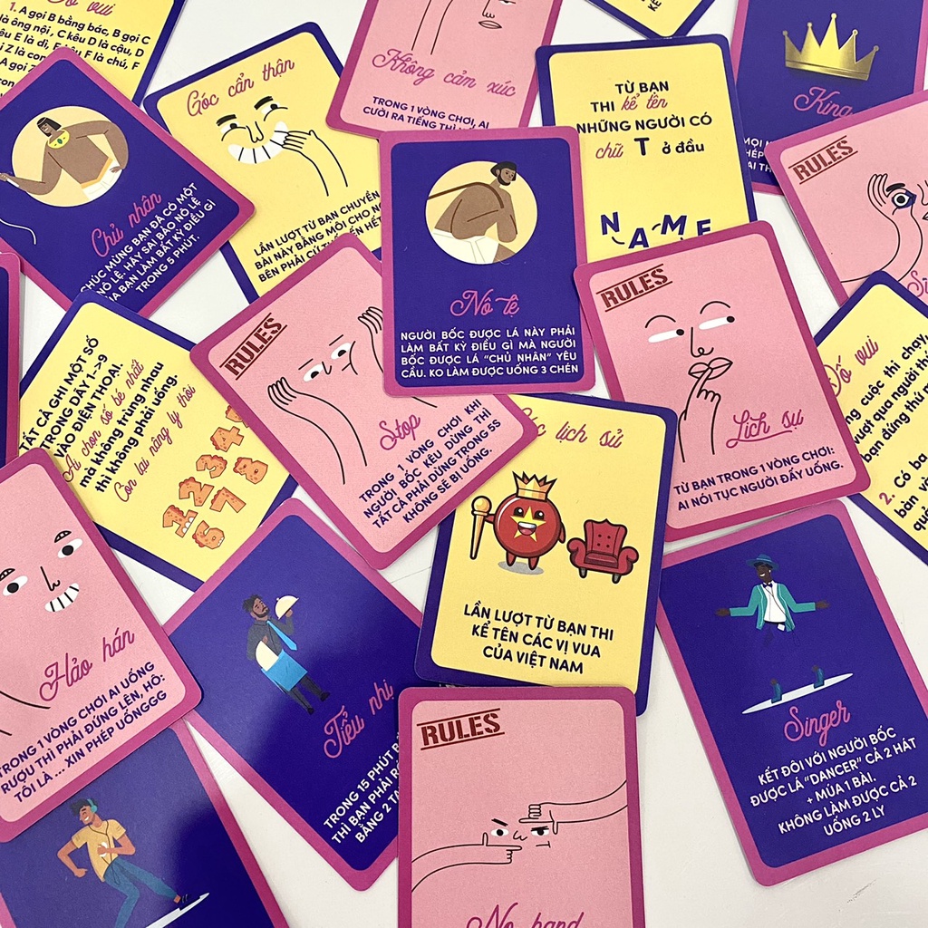 Bộ bài mở rộng Uống Đê "Do or Drink" Drinking game uống rượu 60 lá hot trend cho cuộc nhậu thêm vui, bùng nổ