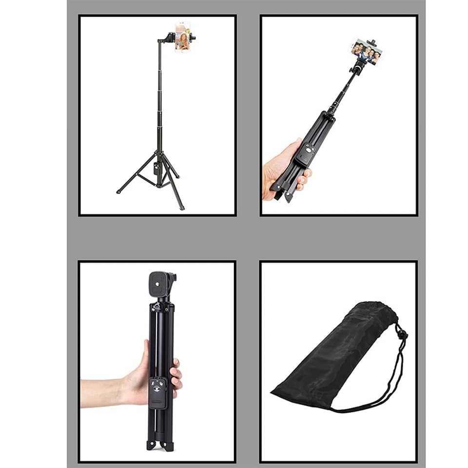 Tripod kiêm Gậy Chụp Hình tích hợp Remote cho điện thoại VCT-1688