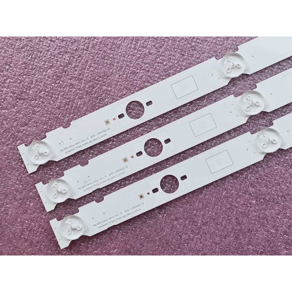 THANH ĐÈN LED TIVI SONY KDL- 40W650D HÀNG MỚI 100%, BỘ 3 THANH, MỖI THANH 6 BÓNG, MỖI BÓNG 3V, DÀI 71,2cm