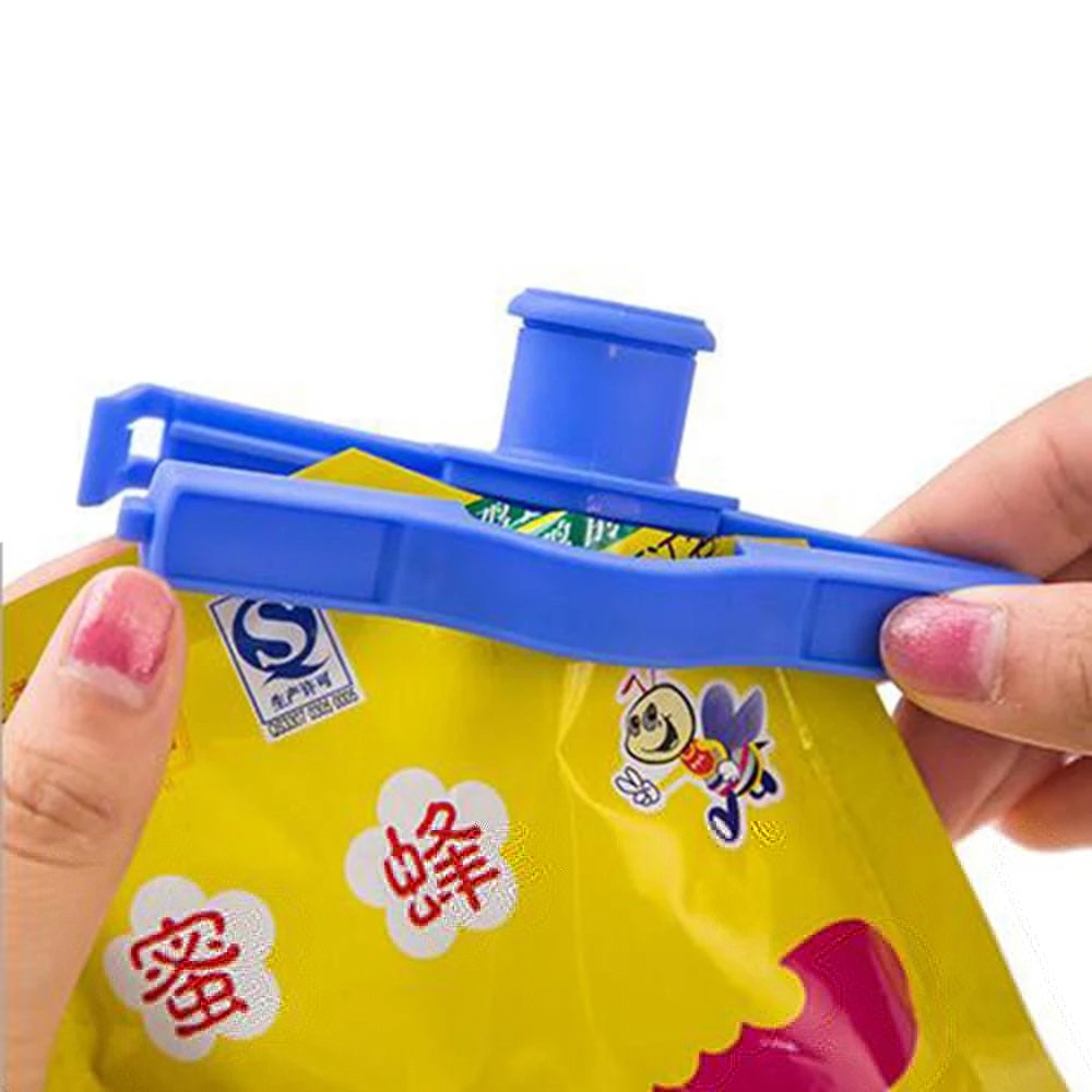 Kẹp niêm phong có vòi xả cho đồ ăn nhẹ bằng nhựa có thể tái sử dụng giữ tươi đồ dùng nhà bếp