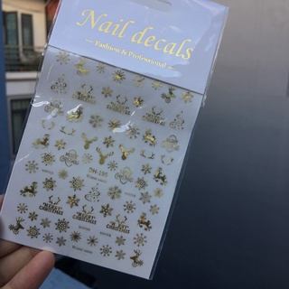 Sticker dán móng tay hình noel