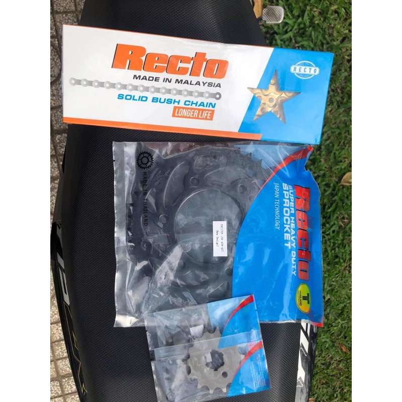 Nhông sên dĩa Recto 14-41 42 43 Ex 150 Chính Hãng