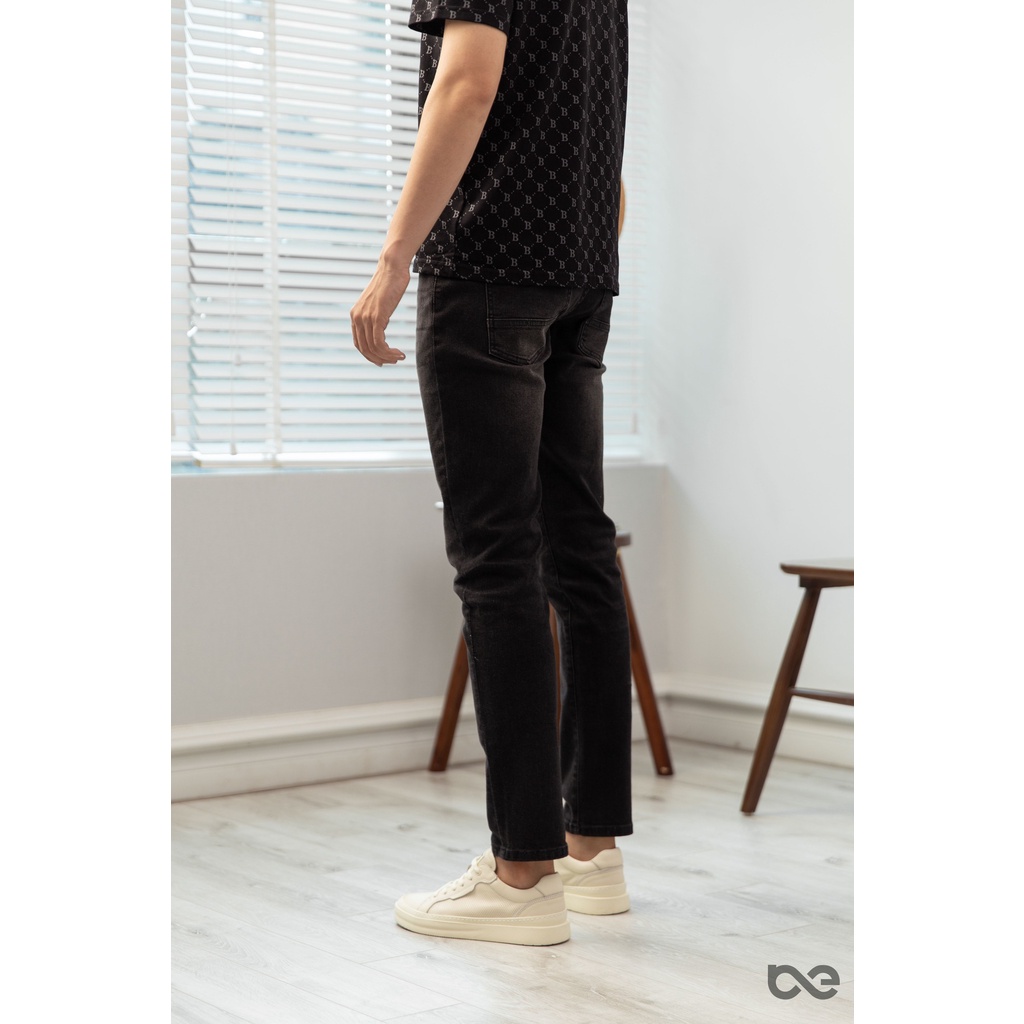 Quần jean nam Slim Jean màu đen co giãn, cao cấp, mềm mịn không ra màu BENTONI
