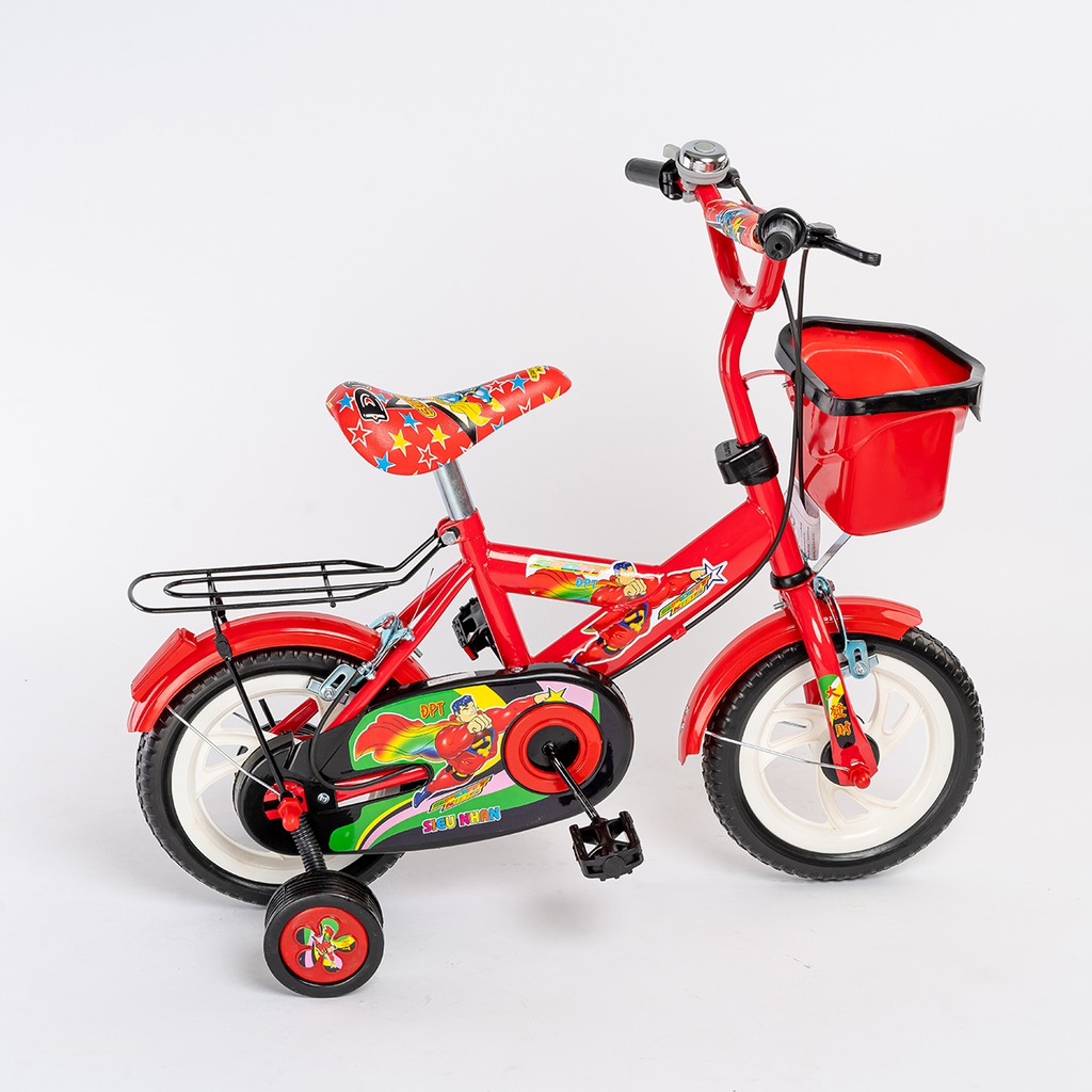 Xe đạp trẻ em 2 bánh Siêu Nhân - Đại Phát Tài L.A - 12 inches- Khung sắt, Vành nhựa - 1109XSM - Dành cho trẻ 2-5 tuổi