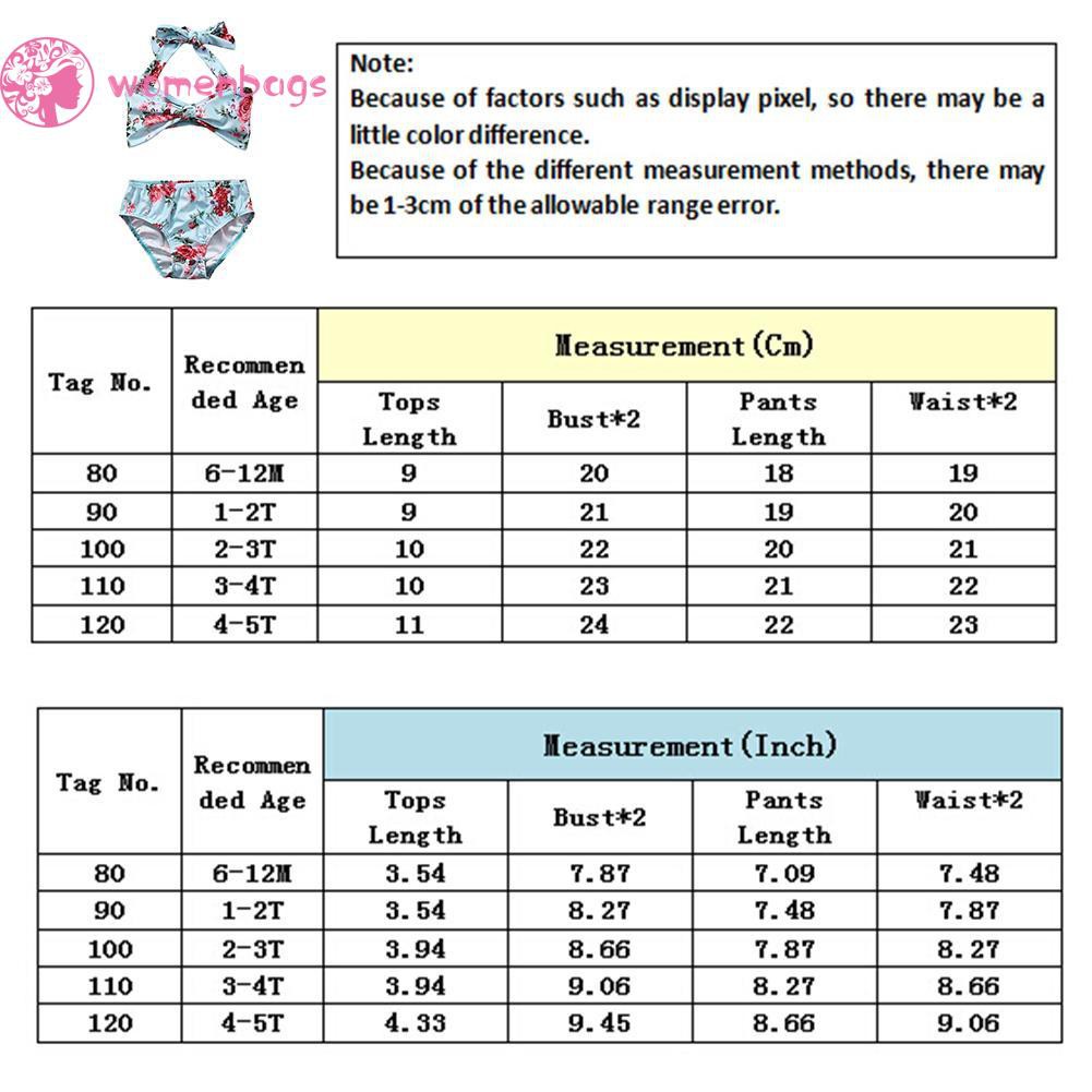 Bộ Đồ Bơi Hai Mảnh In Hoa Cho Bé Gái