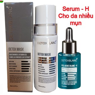MẪU MỚI combo mụn trắng da thải độc detox blanc chính hãng
