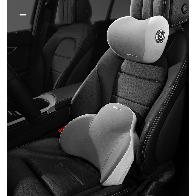 Bộ gối tựa đầu và tựa lưng ô tô CICIDO cao cấp - Bộ tựa đầu và tựa lưng xe hơi CICIDO- Set gối tựa đ