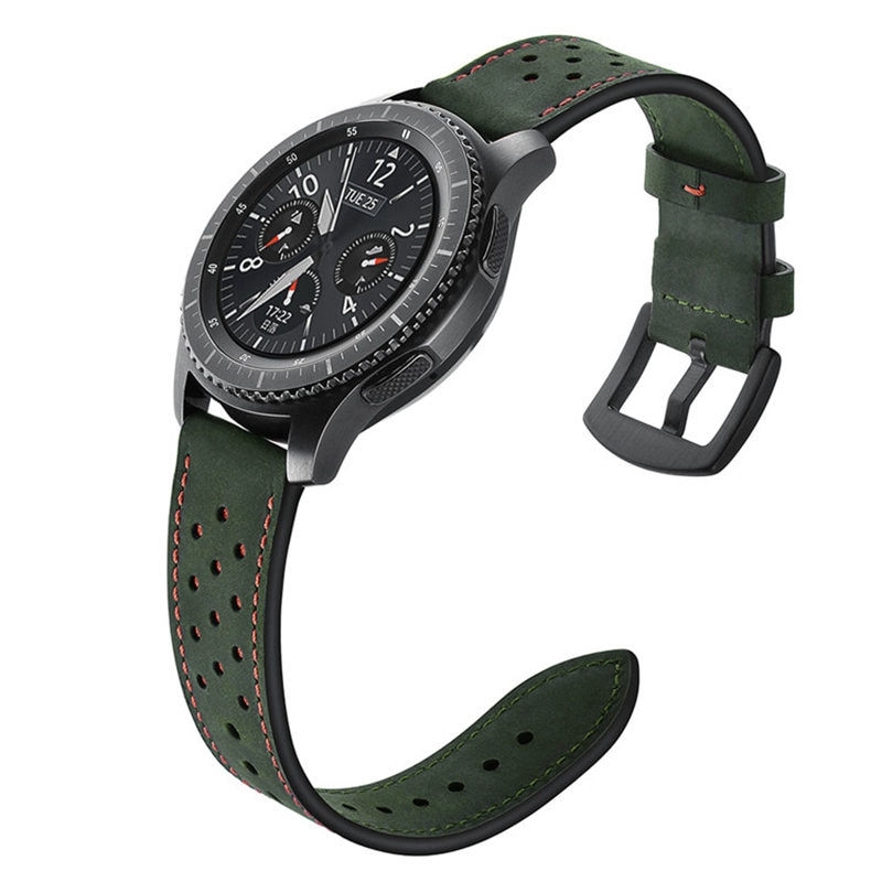 Dây đeo da cỡ 22mm sang trọng dành cho Samsung Gear S3 Frontier/Classic Xiaomi Huami Amazfit Pace/Stratos 2/1