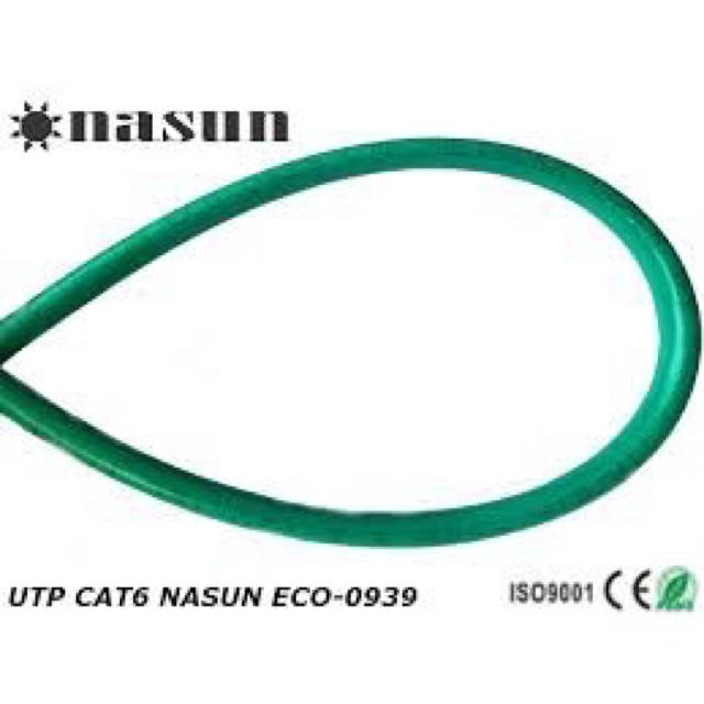 1m Dây mạng UTP Cat6 Nasun ECO 0939 nhập khẩu chính hãng miễn phí bấm đầu từ 5m