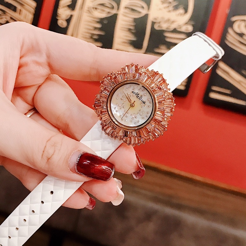 Set đồng hồ nữ Melissa vàng nghệ