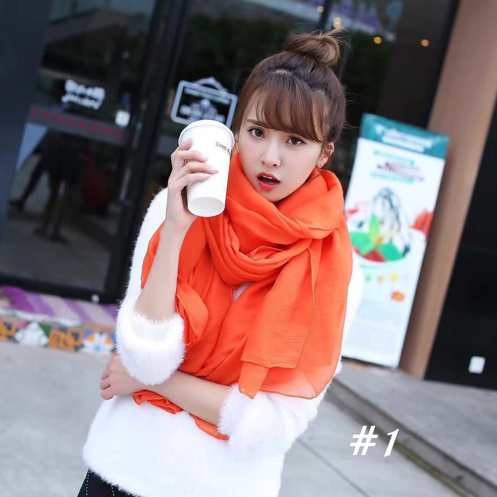 Khăn choàng đũi nhẹ phong NuciFera cách Hàn quốc | BigBuy360 - bigbuy360.vn