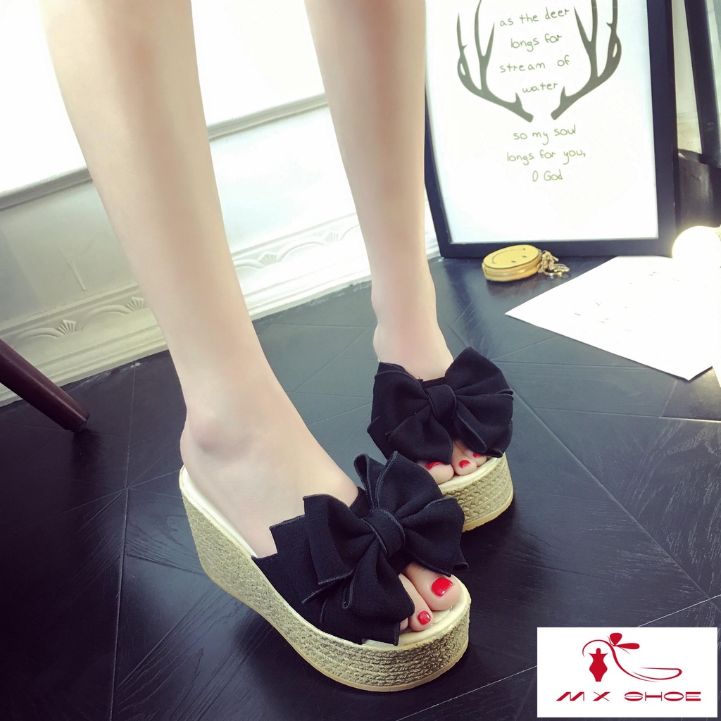 M & X ~  Dép Xỏ Ngón Đế Xuồng Dày Phong Cách Mới Cho Nữ
