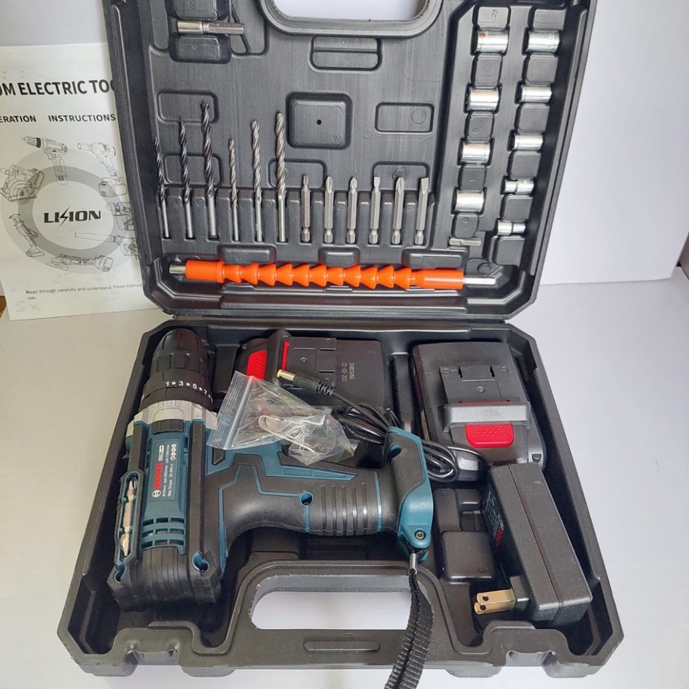 Máy Khoan Pin Bosh 72V, máy khoan tường khoan bê tông, may khoan pin 3 chức năng có búa, KHOAN, VÍT, BÚA