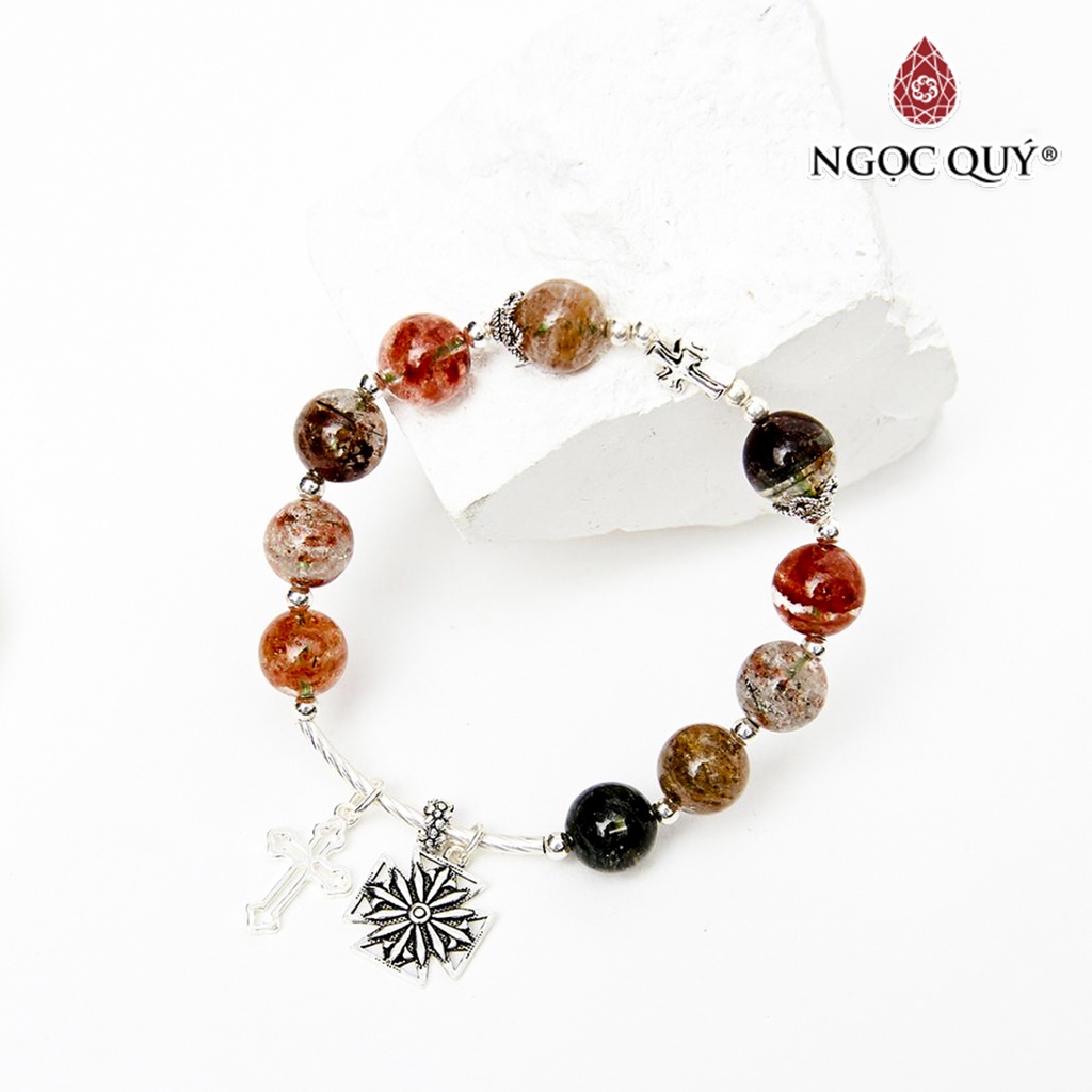 Vòng chuỗi mân côi rosary bracelet TA ưu linh đa sắc - Ngọc Quý