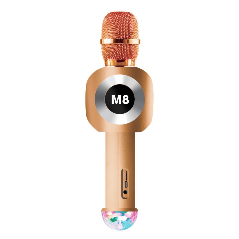 [CỰC SHOCK] Micro Karaoke M8 Có Đèn Led