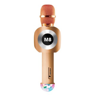 [CỰC SHOCK] Micro Karaoke M8 Có Đèn Led