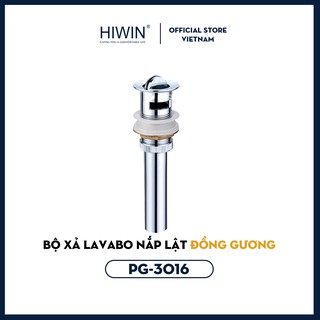 Bộ xả lavabo nắp lật đồng gương cao cấp sáng bóng Hiwin PG-3016 (xifong lavabo)
