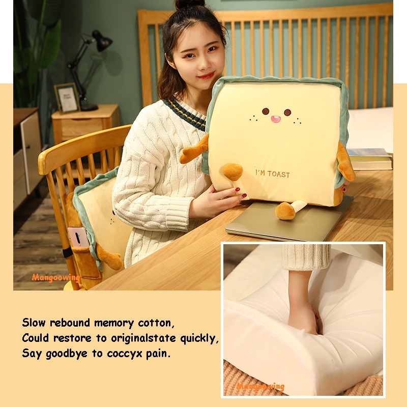 Gối Tựa Lưng Hình Bánh Mì Nướng 35*32cm