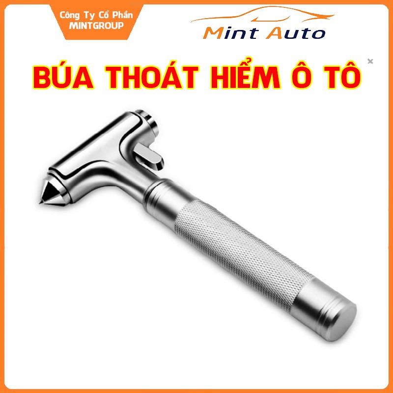 [Mã LIFEAUMAY giảm 10% tối đa 30k đơn 150k] Búa thoát hiểm ô tô bằng thép cứu nguy khẩn cấp 1 giây vỡ kính