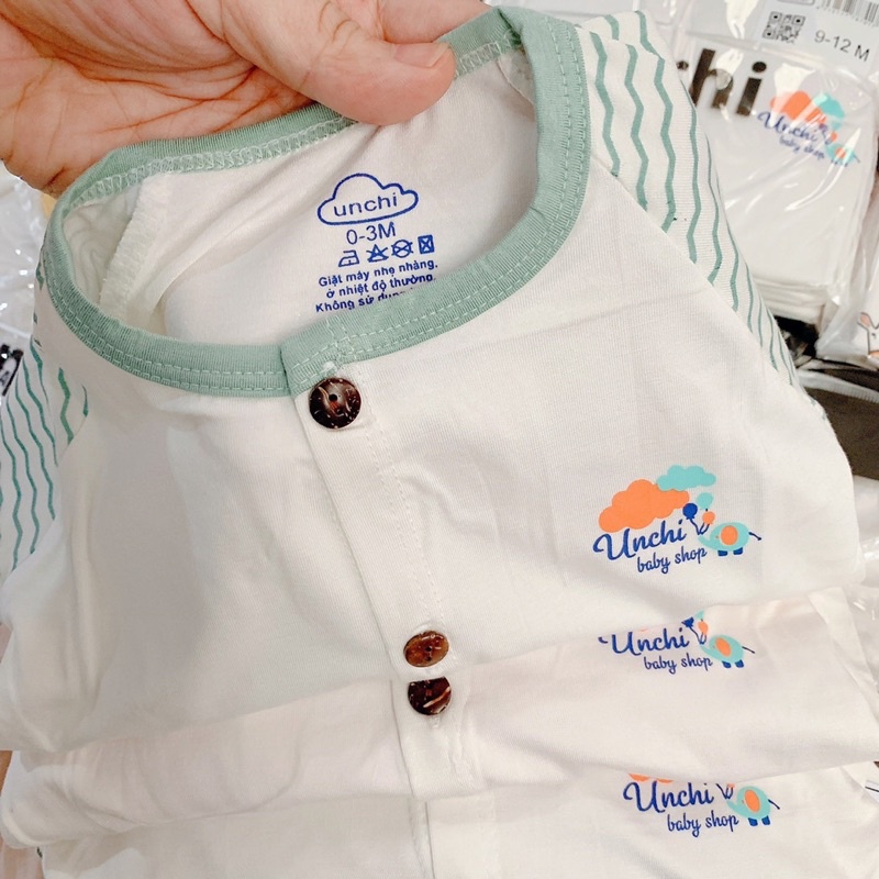 Bộ dài tay bé trai/bé gái - Bộ Unchi peptit thu đông cho bé