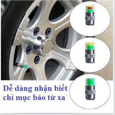 Nắp van cảnh báo áp suất lốp ô tô, xe máy