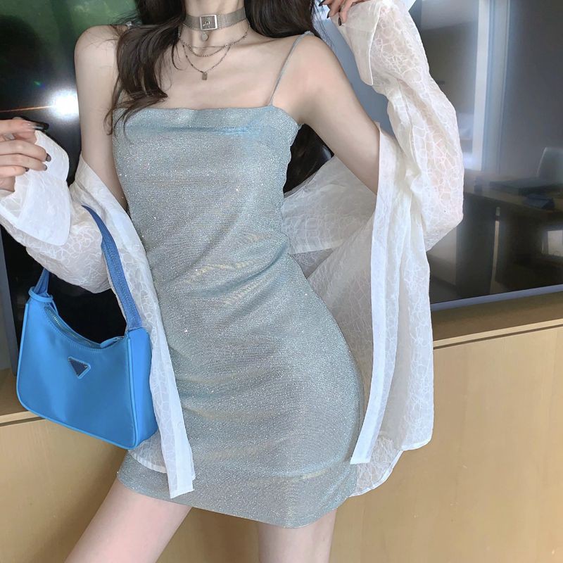 XẢ HÀNG FREE SHIP VÁY HAI DÂY BLING BLING VÀ ÁO SƠ MI NỮ BÁN LẺ HÀNG ORDER QUẢNG CHÂU CHINA ULZZANG
