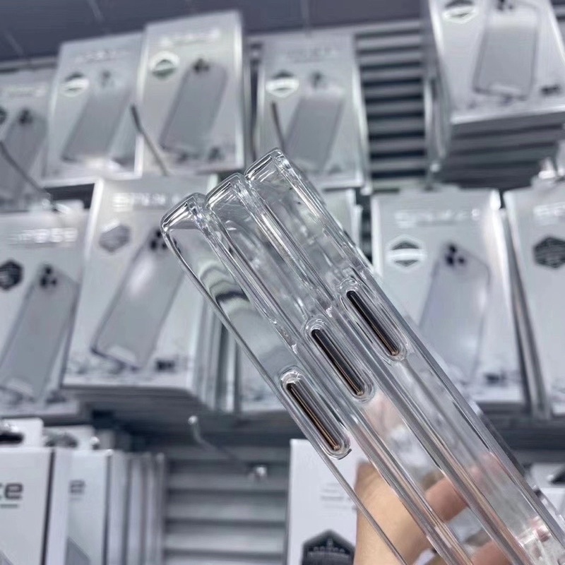 Ốp Trong Suốt Lưng Cứng Viền Dẻo Chính Hãng SPACE cho iPhone 7Plus/  X/ Xsmax / 11/ 11promax/ 12/ 12promax Không Ố Màu