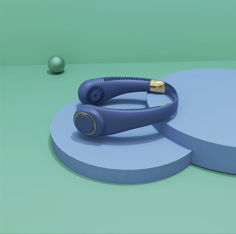 Quạt Nhỏ Đeo Cổ Kỹ Thuật Số Tuabin Công Nghệ Kỹ Thuật Số Mới 2022 Sạc USB Cho Học Sinh