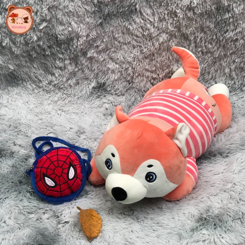 Bộ Chăn Gối Văn Phòng❤️Ảnh Thật❤️Chăn Gối Chó HUSKY