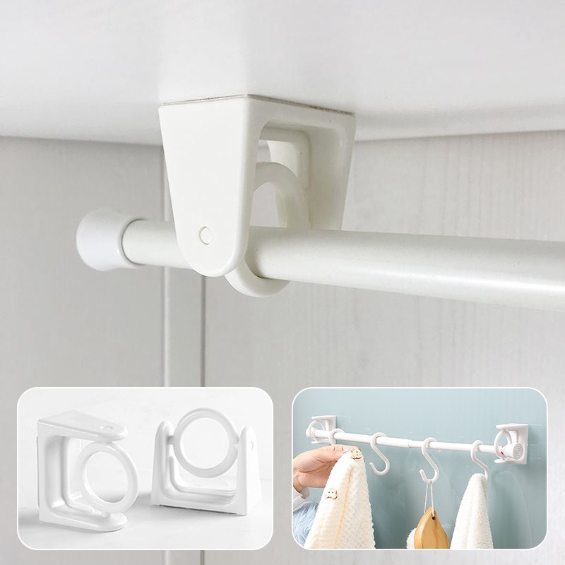 Thanh Treo Rèm Cửa Gắn Tường Có Thể Xoay Tiện Dụng