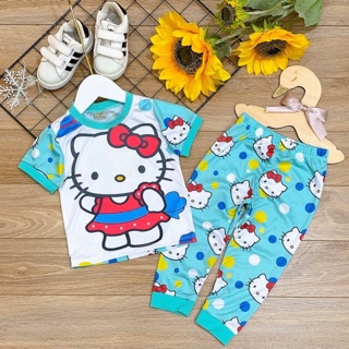 Combo 5 Bộ thun dài 3D cho bé gái