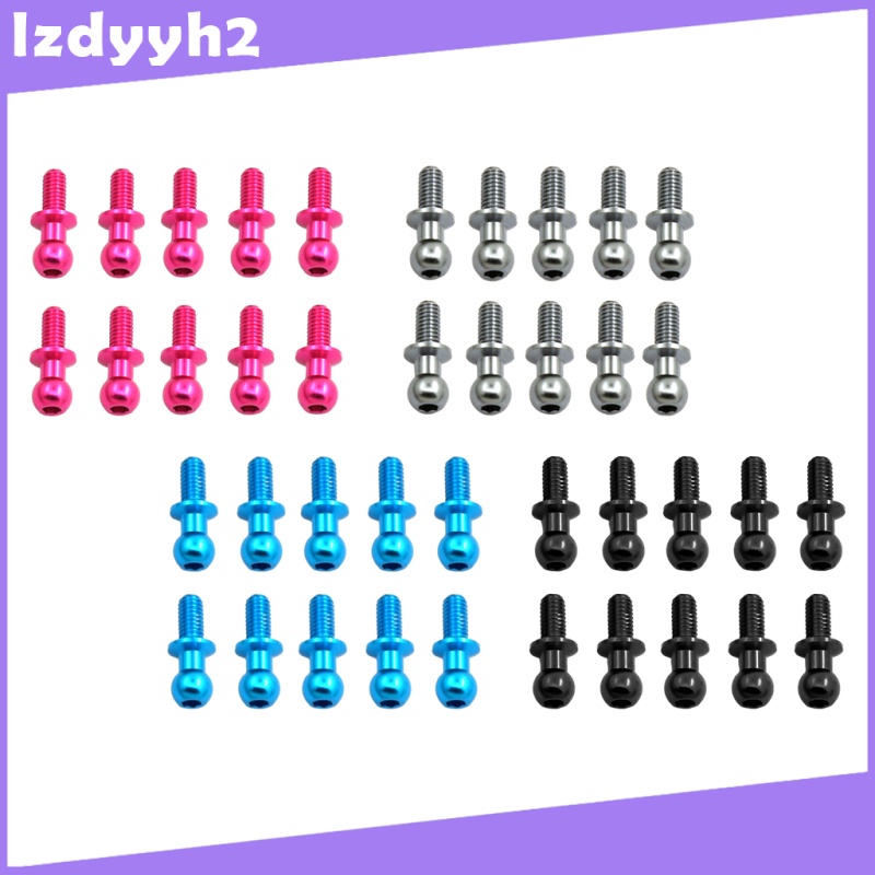 Set 10 Ốc Vít Đầu Bi Nâng Cấp Cho Xe Hơi Điều Khiển Sakura D5 RC