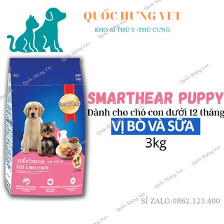 Thức ăn cho chó con Beef& Milk 2.7kg-Quốc Hưng.
