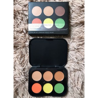 Bảng che khuyết điểm 6 màu: BH Cosmetics 6 Color Concealer & Corrector Palette - Medium