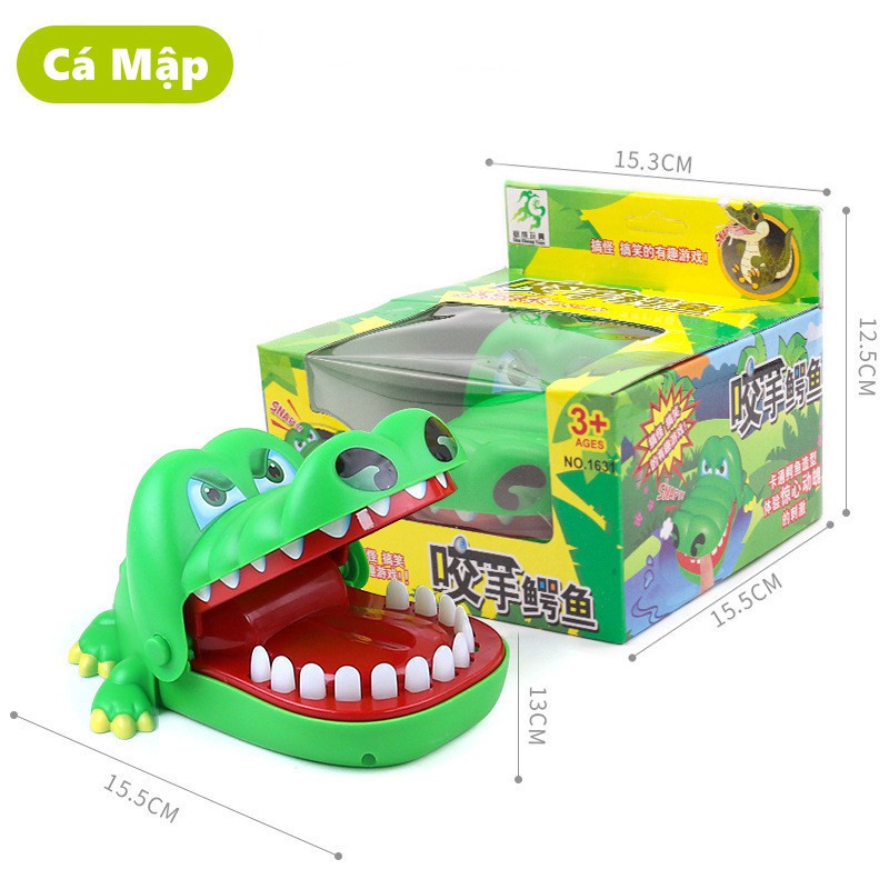 Đồ chơi Lắt Léo CÁ SẤU BULLDOG Cắn Ngón Tay Không Đau Dành Cho Trẻ em Người lớn Đồ Chơi Giải Trí Thú Vị