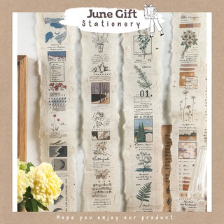 Dải Sticker Washi Hoa Lá Cổ Điển